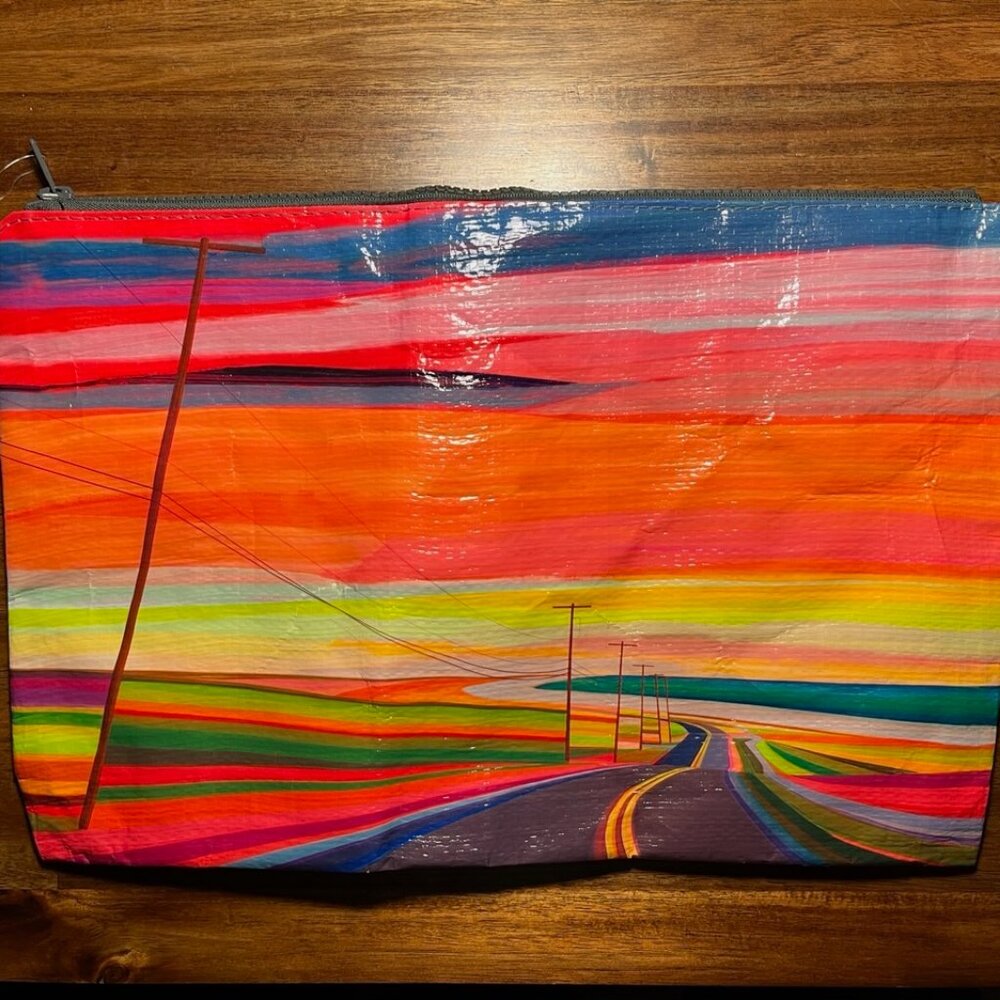 Blue Q Sunset Highway Zippered Pouch_NEW!